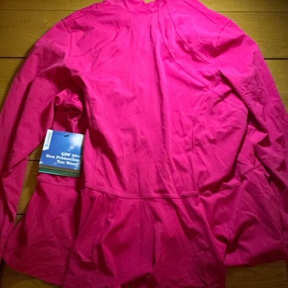 NWT Coolibar diamond swim cove jacket pink xl - Picture 9 of 9
